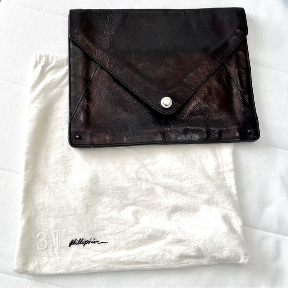 3.1 PHILLIP LIM LEATHER CLUTCH - Picture 13 of 13